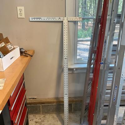 S1652 Lot of Three Metal T-Square