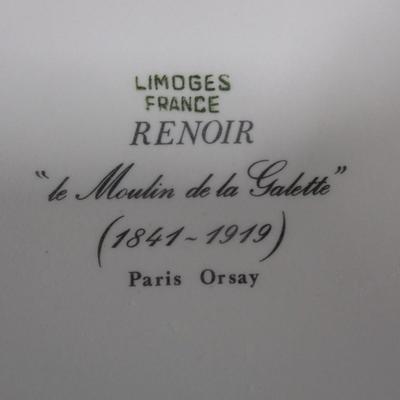 Limoges Plate Renoir Le Moulin de La Galette 1841-1919