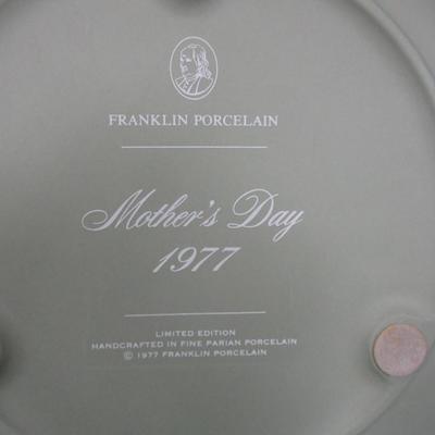 Franklin Porcelain Mother's Day Plate With Box & COA