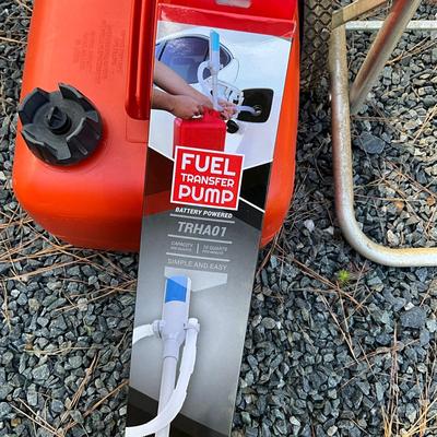 S1679 Boat Motor Dolly, Thirsty Mate Bulge Pump, Battery Power Fuel Transfer
