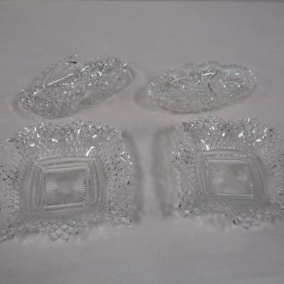 Crystal Cut Glass Dishes
