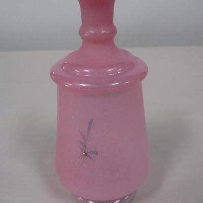 Hand Painted Hand Blown Vase