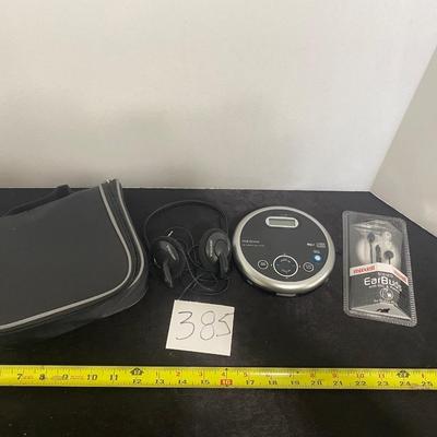 CD Player and Ear Buds