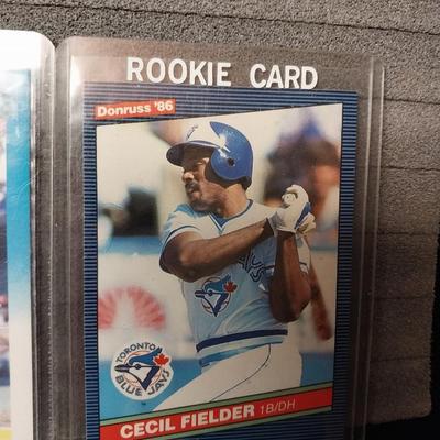 ROOKIE BASEBALL CARDS IN PROTECTIVE SLEEVES