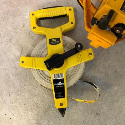 S1711 Measure Meter and Fiberglass 100ft Tape Measure