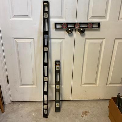 S1712 Lot of 3 Metal Levels 18", 24" , 48"