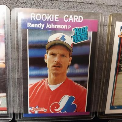 ROOKIE AND OTHER BASEBALL CARDS IN PROTECTIVE SLEEVES