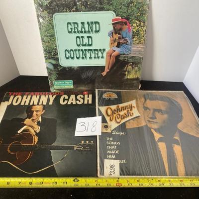Vintage Johnny Cash Records