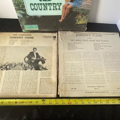 Vintage Johnny Cash Records