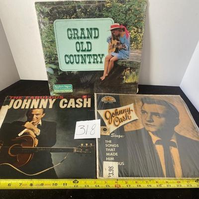 Vintage Johnny Cash Records