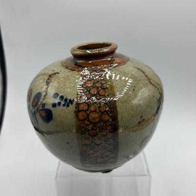 Vintage Made in Mexico Tonala Pottery Vase Urn
