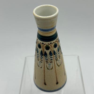 Vintage Midcentury Hand Made in Thailand Art Pottery Bud Vase