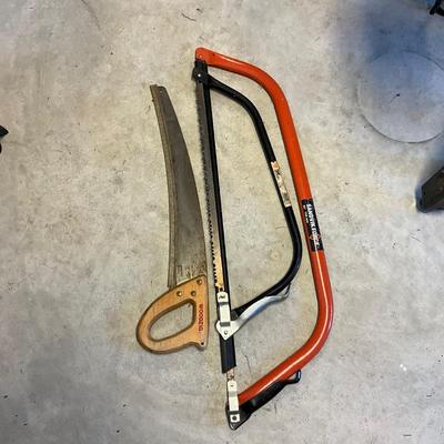 S1726 Set of Two Bow Saws and One Hand Saw