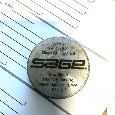 S1730 SAGE 9' Graphite II Flyfishing Rod Line 5