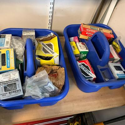 S1731 Lot of 4 Trays Full of Screws and Nails