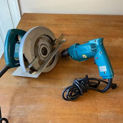 S1734 Makita Circular Saw 7" and Makita 1/2" Drill