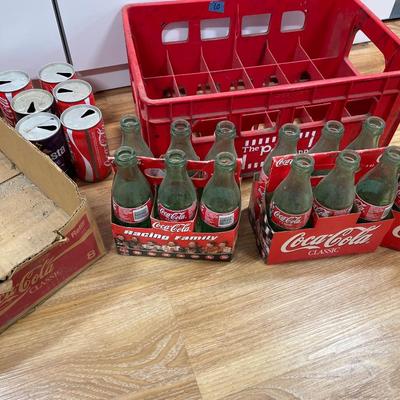 The Pop Shoppe crate and vintage coke