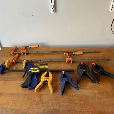 S1737 Irwin Clamp 28" with Two Metal Clamps  and Hand Clamps