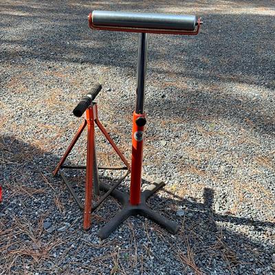 S1743 Two Orange Table Saw Receiver and Tri Roller Adjustable Receiver