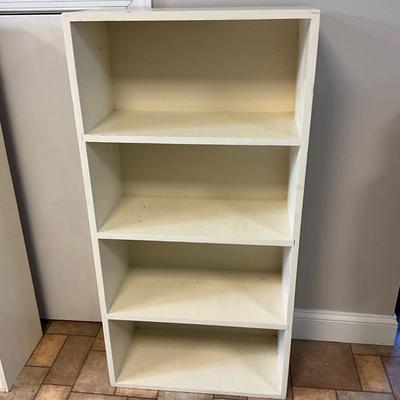 S1748 Small Wooden White Bookshelf