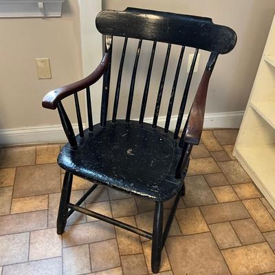 US1753 Antique JC Hubbard Boston, MA. Armchair