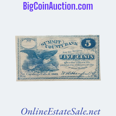 SUMMIT COUNTY BANK FRACTIONAL CURRENCY