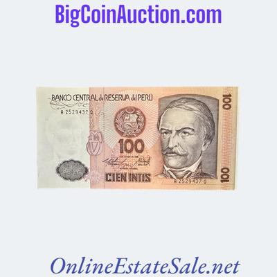 1986 PERU 100 INTIS