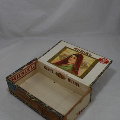 Lot of Vintage Cigar Boxes Assorted Brands