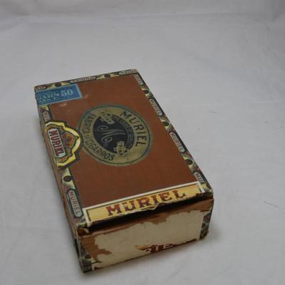 Lot of Vintage Cigar Boxes Assorted Brands