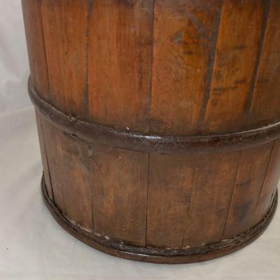 Antique Wrought Iron & Wood Well Bucket