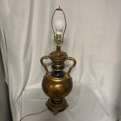 Black & Gold Resin Lamp (B2-MG)