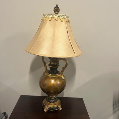 Black & Gold Resin Lamp (B2-MG)