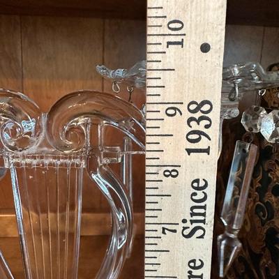 Cambridge "Lyre" Harp Light Candelabra Candlestick Holder (1 of 2)
