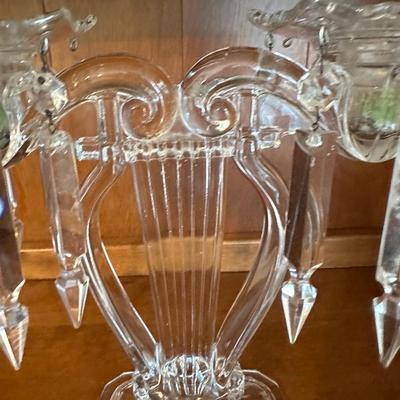 Cambridge "Lyre" Harp Light Candelabra Candlestick Holder (1 of 2)