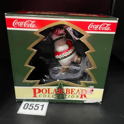 Cocoa-Cola polar bear Christmas ornament