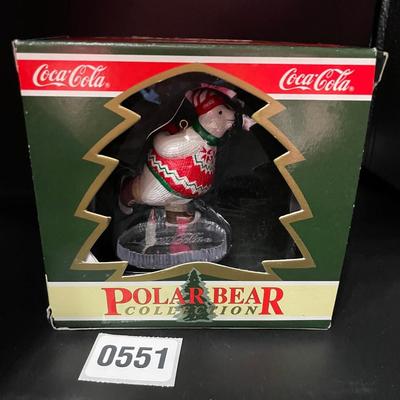 Cocoa-Cola polar bear Christmas ornament