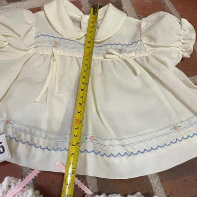 Doll dress and booties