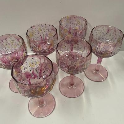 Set of 6 Vintage Wineglasses