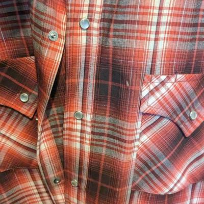 Longsleeve Pearl Snap Button Men's Shirts