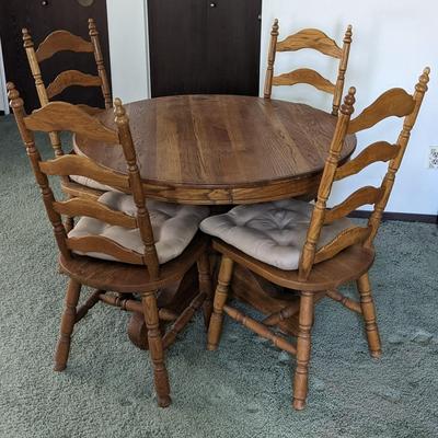 Wood Dining Table with Chairs