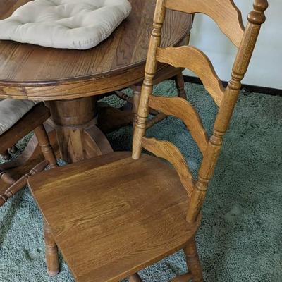Wood Dining Table with Chairs