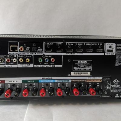 Denon AVR-X2000 Black 7.1 Channel 4K Ultra HD 3D AV Integrated Network Receiver