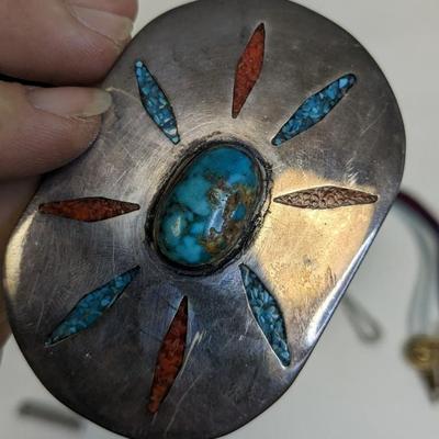 Turquoiose Set Buckle and Bolos