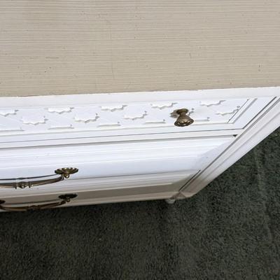 Cream Kent Coffey Dresser with Mid Century Accents