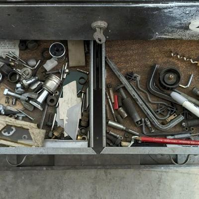 Huot Machinist Box and Metal Toolbox with Contents