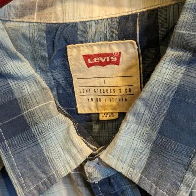 Shortsleeve Pearl Snap Button Men's Shirts