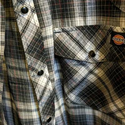 Shortsleeve Pearl Snap Button Men's Shirts