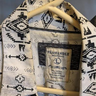 Shortsleeve Pearl Snap Button Men's Shirts