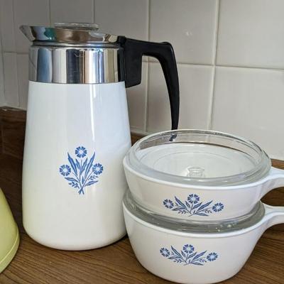 Pyrex Primary and Corning Cornflower