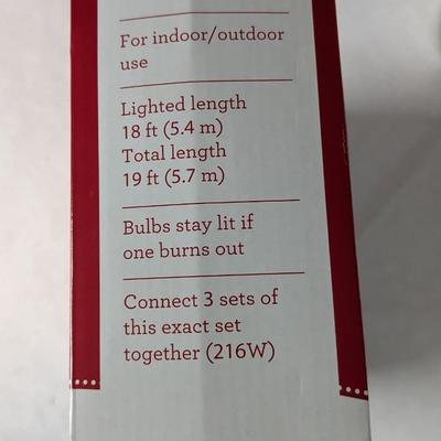 New in Box Clear Icicle Lights